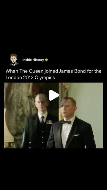 Inside History on Instagram: "For the Summer Olympics in 2012, James Bond and The Queen joined forces for the Opening Ceremony, in a skit which saw ‘The Queen’ jump out of a helicopter and parachute into the Olympic stadium 🪂🏟️

‘The Queen’ was a stunt double who leaped from a chopper, before the real Queen dramatically appeared in her seat in the Olympic Stadium.

(Via: @olympics)" Stunt Doubles, Olympic Stadium, Real Queens, Summer Olympics, Opening Ceremony, James Bond, Elizabeth Ii, Queen Elizabeth, The Queen