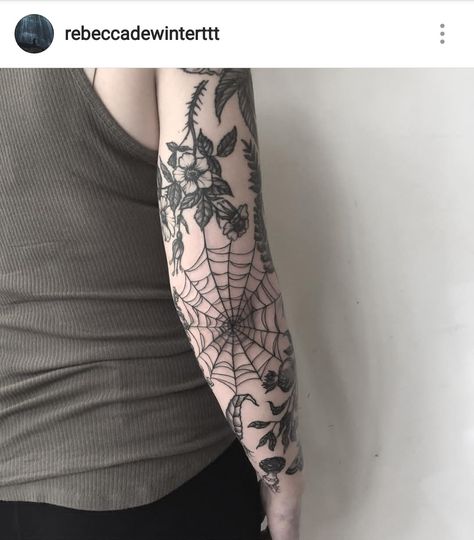 Tattoo Spiderweb, Cobweb Tattoo, Spider Web Tattoo, Web Tattoo, Sick Tattoo, Dark Mori, Elbow Tattoos, Spooky Tattoos, Knee Tattoo