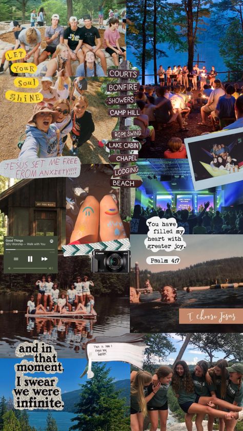 Summer Camp Instagram Story, Christian Vsco Aesthetic, Summer Camp Wallpaper, School Camping Trip, Church Camp Aesthetic Packing, Christian Camp Ideas, Christian Summer Camp Outfits, Christian Mission Trip Aesthetic, Youth Camp Ideas