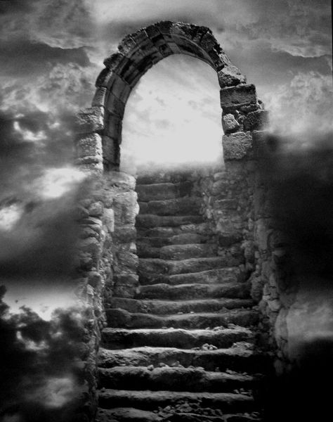 27 Heaven's Gate, Course In Miracles, A Course In Miracles, Prophetic Art, Stairway To Heaven, Arte Fantasy, 판타지 아트, Christian Art, The Sky