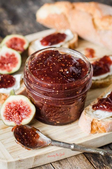 Fig Perserves Recipes, Strawberry Fig Preserves, Fig Preserves Recipe, Homemade Fig Jam, Rhubarb Jam Recipes, Fig Preserves, Fig Jam Recipe, Blueberry Jam Recipe, Jam Recipes Homemade