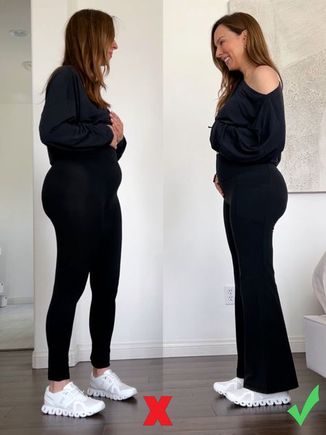 How to Hide Belly Fat with 9 Easy Styling Tricks - Sydne Style How To Tuck In Shirt With Belly, How To Hide Mommy Pouch Outfits, Clothing To Hide Pregnancy, How To Tuck A Shirt When You Have A Belly, Apron Belly, How To Hide Your Pregnancy Belly, How To Hide Pregnancy Bump, Belly Pouch, Belly Clothes