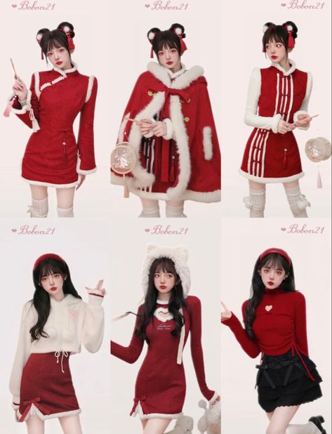 Winter Outfits Christmas, Kawaii Outfits, Birth Flower Tattoos, Concert Fits, Christmas Outfits, Y2k Outfits, Hair Collection, Kawaii Girl, Kawaii Clothes