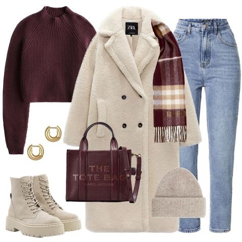 Giacca In Tweed, Mode Hijabi, Winter Fashion Outfits Casual, Stil Inspiration, Ținută Casual, Modieuze Outfits, Elegantes Outfit, White Coat, Mode Hijab