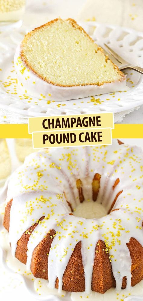 Cake Texture, Champagne Cake, Pound Cake Recipe, Pound Cakes, Celebration Cake, Bundt Cakes Recipes, Pound Cake Recipes, Great Desserts, Savoury Cake