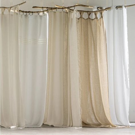 Cortina Boho, Cortinas Boho, Window Dressings, Am Pm, Linen Curtains, House Interior Decor, Curtain Decor, Marie Claire, 인테리어 디자인