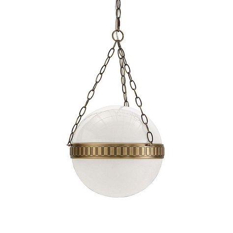 Calhoun Large Steel & Milk Glass Globe Pendant Chandelier | Ballard Designs, Inc. Brass Lantern Pendant, Milk Glass Pendant, Milk Glass Pendant Light, Master Tub, Outdoor Umbrella Stand, Bed Headboards, Timeless Kitchen, Property Design, Brass Lantern