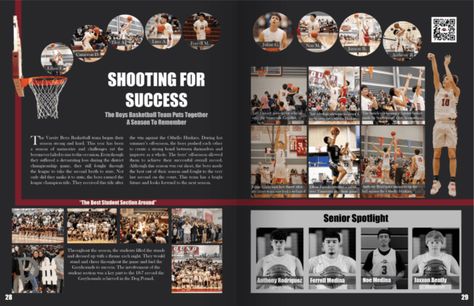 Yearbook Sports Spreads, Highschool Yearbook Ideas, Senior Yearbook Ideas, Creative Yearbook Ideas, Yearbook Mods, Yearbook Design Layout, Senior Ads, Yearbook Ad, Yearbook Template