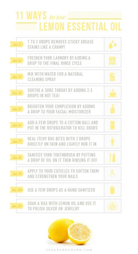 11 ways to use Lemon Essential Oil - Sugar and Charm - sweet recipes - entertaining tips - lifestyle inspiration Young Living Oils, Health Coconut Oil, Lemon Essential Oil, Yl Oils, Yl Essential Oils, Living Essentials Oils, Living Essentials, Doterra Oils, Diy Essential Oils