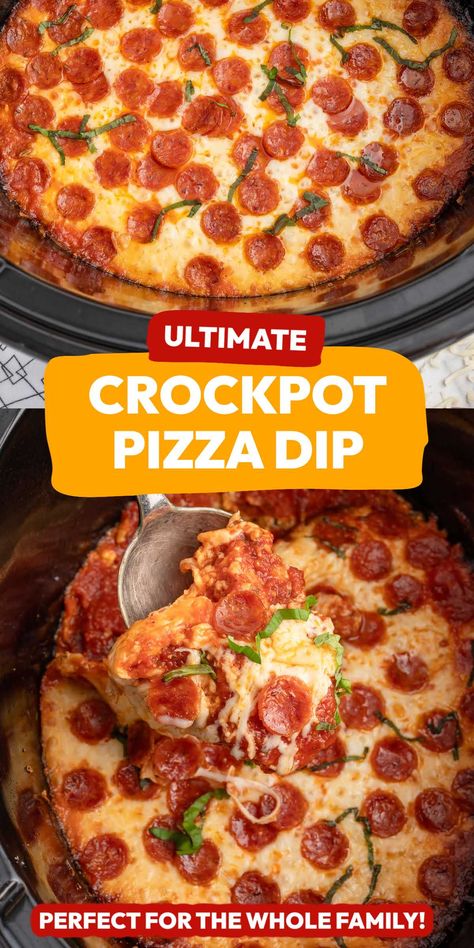 Crock pot pizza dip combines melty cheese, pizza sauce, and your favorite toppings into a simple, crowd-pleasing dish. Our easy-to-follow recipe will be a new family favorite!