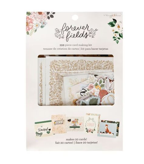 8" x 6" Maggie Holmes Forever Fields Card Making Kit | JOANN Washi Stickers, Maggie Holmes, Well Wishes, Card Making Kits, Glitter Stickers, American Crafts, Joanns Fabric And Crafts, Card Kit, Colorful Design