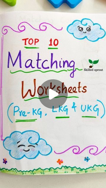 SkilledSprout || Parenting and Homeschooling on Instagram: "Top 10 Matching activity worksheets ideas for nursery kids   #prekg #lkg #ukg #nursery #preschool #logicalthinking #worksheetforkids #education #trendingreels #kidseducation #educateandinspire" Lkg Worksheets Activities, Worksheets For Lkg, Lkg Worksheets Hindi, Ukg Activity Ideas, Ukg Worksheet, Lkg Activities Ideas, Worksheet For Nursery, Worksheet For Lkg, Nursery Worksheet