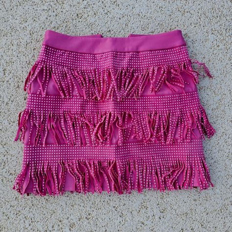 Brand New With Tags Very Sexy Bold Fuchsia Beautiful Color Fringe Mini Skirt With Silver Studs Fringe Mini Skirt, Sincerly Jules, Sincerely Jules, Cute Nike Shoes, Cute Nikes, Silver Studs, Beautiful Colors, Nike Shoes, Mini Skirt