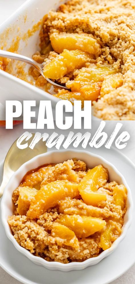 Discover the joy of a homemade peach crumble – a dessert as easy as pie but twice as delicious. Peach Crumble With Canned Peaches, Peach Crumble Pie, Fruit Crisp Recipe, Delicious Cheesecake Recipes, Yummy Cheesecake, Cinnamon Crumble, Peach Crumble, Amazing Chocolate Cake Recipe, Fruit Crisp