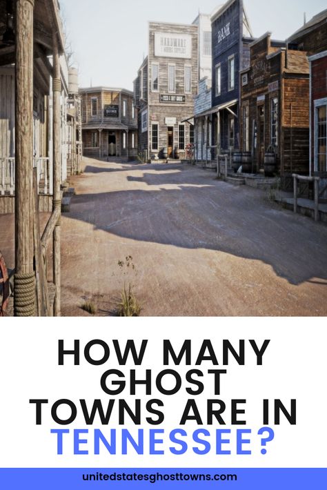 Hollywood 1960s, Haunted Places In Tennessee, Western Ghost Town Halloween, Tennessee Architecture, Abandoned Places In The Uk, Wild West Ghost Town, Travel Tennessee, Christmas Trips, Abandoned Towns