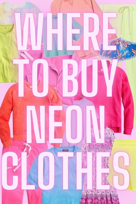 Where To Buy Neon Clothes - On the hunt for neon clothes for women? I've got you covered with all my favorites and best places to shop! | Neon Women's Clothes - Colorful Women's Clothes - Neon Clothes Neon Dress Outfit Party, Neon Party Outfit For Women, Cute Neon Outfits, Neon Outfits Party Night, Neon Outfits Party, Neon Outfit Ideas, Neon Color Dress, Neon Party Outfits, Neon Clothes