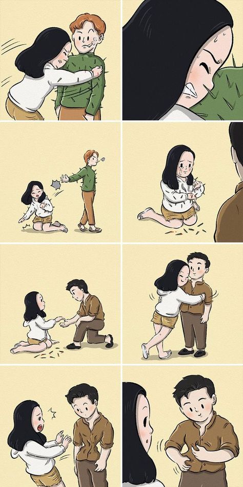 Cassandra Calin, Hug Images, Life Comics, Comics Story, Bd Comics, Boy Images, 웃긴 사진, Cute Stories, Dessin Adorable