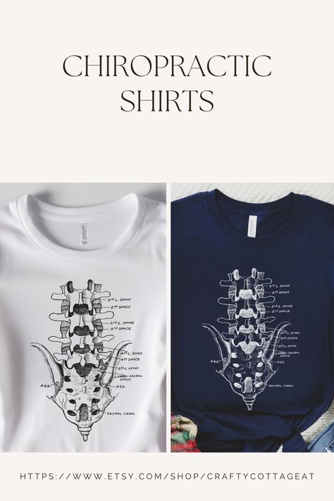 Chiropractor Outfit, Chiropractor Assistant, Chiropractor Aesthetic, Chiropractic Tshirt Ideas, Spine Shirt, Chiropractor Shirt Ideas, Chiropractic Shirts Design, Chiropractic Assistant, Anatomy Shirts