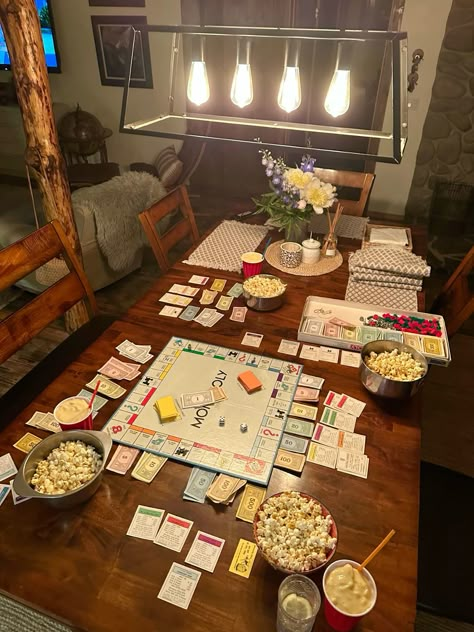 Board Game Night, Hosting Ideas, Cute Date Ideas, Friend Activities, Vision Board Images, Twenty Twenty, Life Vision Board, Family Night, My Year