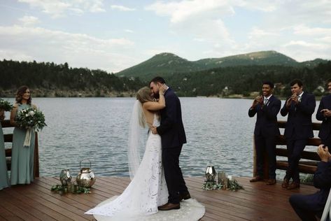 Evergreen Lake House Wedding, Wedding September, Lake House Wedding, Rustic Glam Wedding, Cabin Wedding, Rocky Mountain Wedding, Wedding Expenses, Mountain Bride, Architecture Model Making