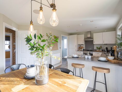 Our work with Persimmon Homes | Athena Surfaces Hanging Seating, Bloor Homes, Persimmon Homes, Homes Kitchen, Space Lighting, Interiors Kitchen, Rattan Wall, Hanging Plant Wall, Plants Wall