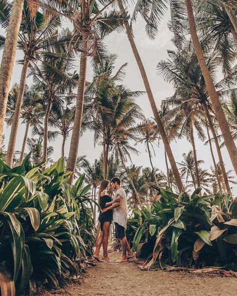 Couple In Bali, Jungle Photoshoot, Bali Jungle, Beach Couple, Black Beach, Beach Shoot, Couple Beach, Amazing Destinations, The Palm