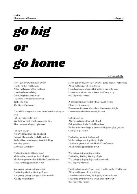 Home Lyrics, Learn Korean Alphabet, Song Lyric Posters, Korean Alphabet, Go Big Or Go Home, Lyric Poster, Learn Korean, All Or Nothing, Room Posters