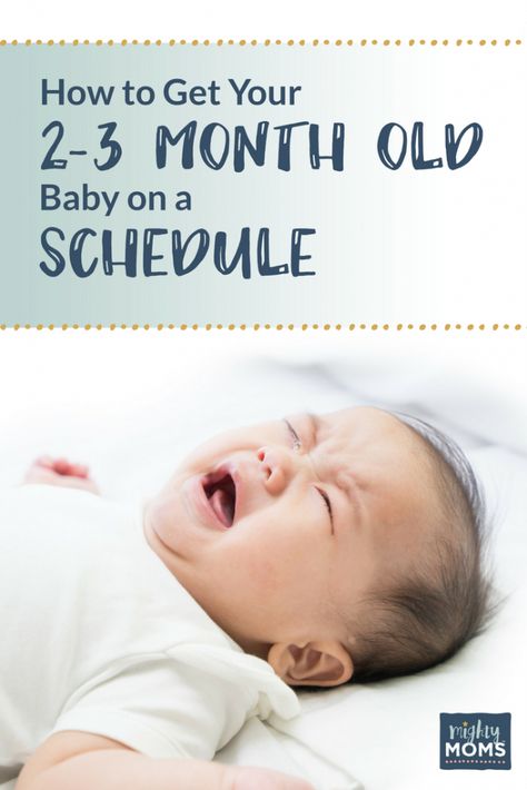 How to Get Your 2-3 Month Old Baby on a Schedule - MightyMoms.club 3 Month Old Sleep, 2 Month Old Baby, 4 Month Old Baby, Baby Routine, 3 Month Old, 3 Month Old Baby, Baby Schedule, Baby Sleep Schedule, Sleep Training Baby