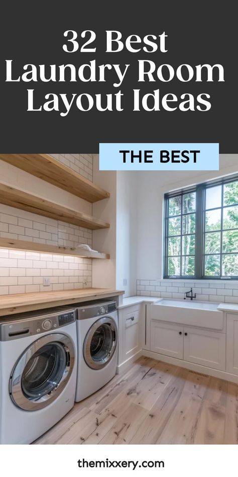 Ideal Laundry Room Layout, Designing A Laundry Room, Laundry Layout Design, Laundry Room Off Of Kitchen, Laundry Room Designs Ideas, Rectangular Laundry Room Ideas, Rectangular Laundry Room Layout, Large Laundry Room Design Layout, Awesome Laundry Rooms