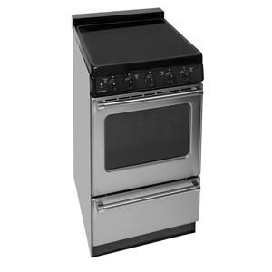 EAS7X0BP Premier 20 in. Freestanding Smooth Top Electric Range in Stainless Steel STAINLESS STEEL - Metro Appliances & More | Kitchen & Home Appliance Stores Clean Stove Burners, Electric Ranges, Stove Top Burners, Clean Stove, Home Appliance Store, Stainless Steel Oven, Single Oven, Stoves Range, Electric Cooktop