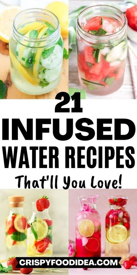 Detox Waters, Infused Water, Fruit Infused Water Recipes, Healthy Food Guide, Infused Water Recipes, Fruit Infused Water, Detox Water Recipes, Breakfast Drink, Fruit Infused