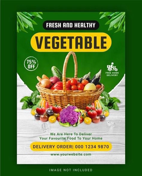 Popsicles Packaging, Fruit And Veg Shop, Holiday Flyer Design, Vegetable Shop, Vegetable Design, Healthy Vegetable, Restaurant Flyer, Luxury Food, Fruit Shop