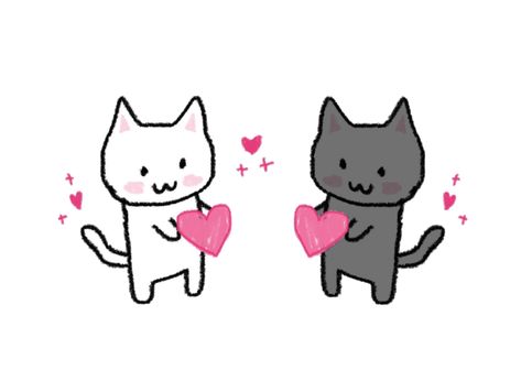 Kitties In Love, Me N Who, Doodle Design, Cat Doodle, Funny Cat, Cute Cats, In Love, Design