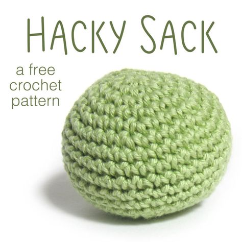 Crochet Hacky Sack Pattern, Crochet Hacky Sack, Hacky Sack, Crochet Ball, Haken Baby, Felt Patterns, Crochet Rug, Easy Crochet Patterns, Crochet Gifts