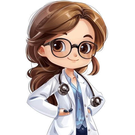 Character Art Female, Study Encouragement, Doctor Clipart, Doctor Icon, Doctor Vector, Nurse Drawing, Women Doctor, Doctor Woman, Doctor Design