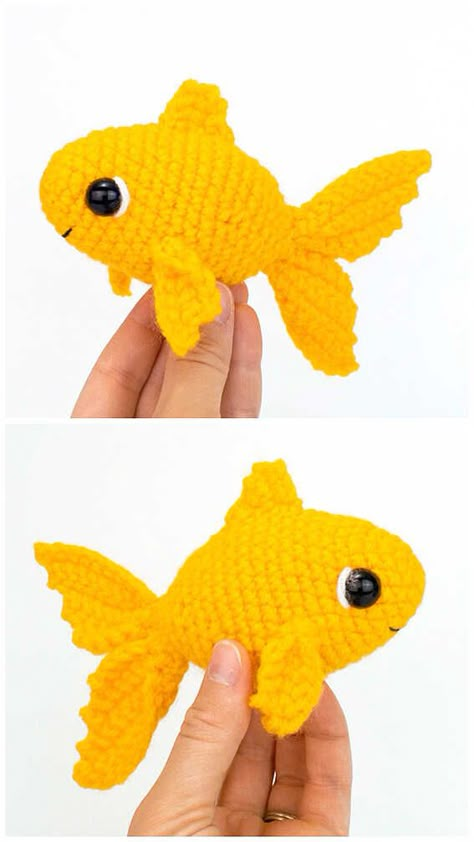 Fish Amigurumi Free Pattern, Amigurumi Fish, Crochet Fish Patterns, Crochet Sea Creatures, Crochet Fish, Crocheted Animals, Crochet Keychain Pattern, Crochet Turtle, Crochet Plushies