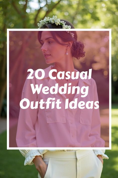 Did you know that you can rock a wedding outfit casual style and still turn heads? Discover trendy and chic outfits perfect for laid-back nuptials, from sundresses to smart-casual suits. Dive into our article featuring 20 stunning photos that showcase how to effortlessly blend comfort with elegance. Perfect your look with cool accessories and pro fashion advice. Explore the secret to casual sophistication today! Casual Courthouse Wedding, Casual Courthouse Wedding Outfit, Courthouse Wedding Ideas, Courthouse Wedding Outfit, Casual Wedding Guest Outfit, Smart Casual Suit, Casual Wedding Outfit, Wedding Outfit Ideas, Wedding Reception Outfit