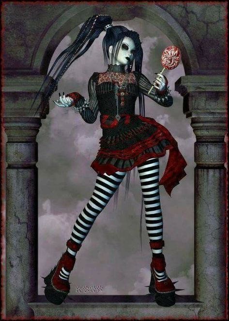 Gothic Pose Reference, Emily The Strange, Retro Horror, Gothic Dolls, Gothic Anime, Arte Inspo, Beautiful Dark Art, Emo Scene, Mall Goth