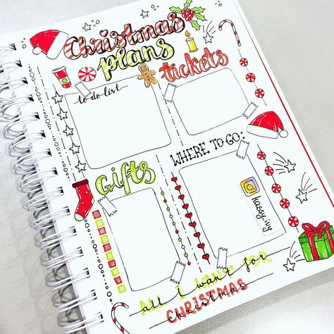 Noël approche, il est temps de s'organiser et de décorer votre bujo : voici des idées de mise en page de Noël pour votre Bullet Journal ! Christmas Bullet Journal, Bullet Journal Calendrier, Bullet Journal Christmas, December Bullet Journal, Bullet Journal Page, Christmas Layouts, Christmas Journal, Christmas Planning, Bullet Journal Notebook