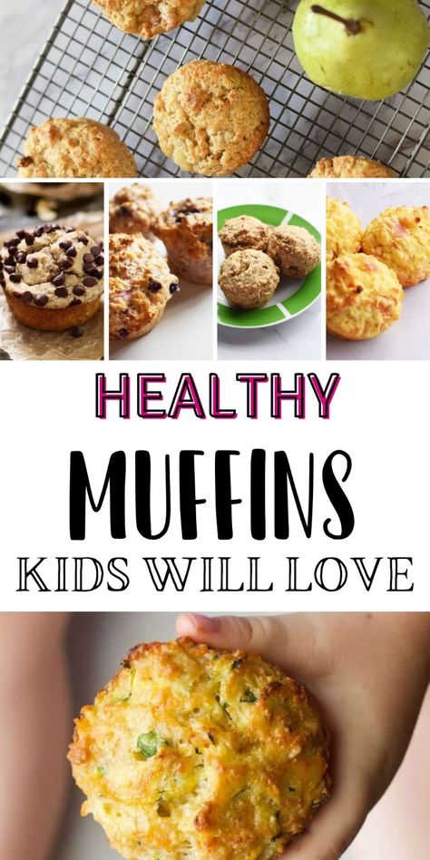 Get these yummy healthy muffins for kids with easy-to-make muffin recipes everyone will love. Muffin recipes for sweet, savoury, hidden veg muffins, vegan and more. With over 30 different healthy muffins to make, your hardest step is choosing what to make first! Healthy School Muffins, Lunchbox Muffins For Kids, Healthy Tasty Muffins, Lunch Muffins Healthy, Healthy Kid Muffin Recipes, Power Muffins Healthy, Toddler Breakfast Muffins Healthy, Kid Friendly Banana Muffins, Muffins For Kids Healthy