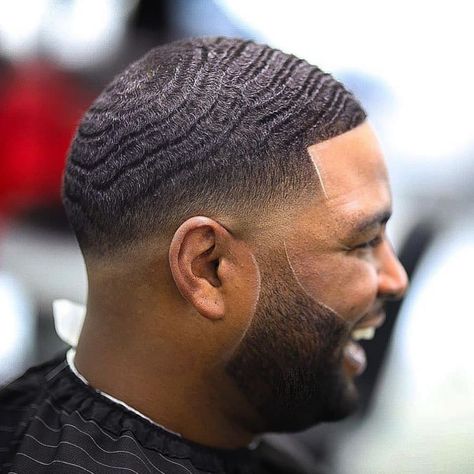 180 Waves Men Fade, Drop Fade Waves, Drop Fade Long Hair, Tapered Haircut Black, Black Fade Haircut, Black Man Haircut Fade, 360 Waves Hair, Temp Fade Haircut, Boys Fade Haircut