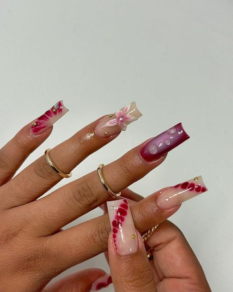 Gelxnails / acrylic nails | blooming gel design #acrylicnails 🩷🌸 | Instagram Blossoming Flower, Blooming Gel, Acrylic Toe Nails, Beauty Of Flowers, Drip Nails, Fully Booked, Girly Acrylic Nails, Flower Nail Designs, Classy Acrylic Nails