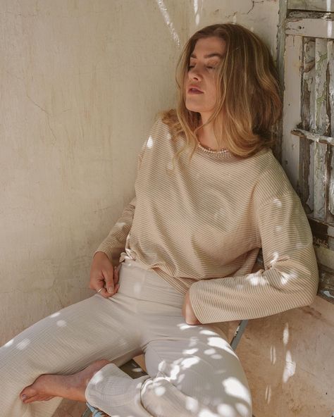 Sustainable and ethical slowfashion 🤍 handmade in Zurich. This is our softest longsleeve, made out of undyed organic cotton 🌱 paired with wide leg muslin pants. #sustainablefashion #organicfashion #muslinfabric Muslin Pants, Organic Fashion, Muslin Fabric, Zurich, Slow Fashion, Making Out, Sustainable Fashion, Wide Leg, This Is Us