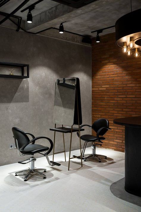 Small Salon Suite Ideas Interior Design, Interior Design Philippines, Barbershop Design Interior, Hair Saloon, Salon Interior Design Ideas, Small Salon, Barber Shop Interior, Nail Salon Interior Design, Hair Salon Design