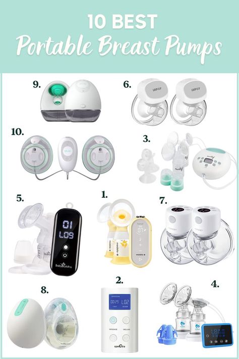 Image displays a collage of portable breast pumps, breast pump, breastfeeding, breastfeeding tips, best breast pump, portable pump, pumping tips, pumping mom, milk supply, combo feeding, baby feeding, nursing, baby formula, baby tips, new mom tips, breastfeeding hacks, breastmilk supply, breastmilk Combo Feeding, Exclusively Breastfeeding, Best Breast Pump, Medela Pump, Breastfeeding Essentials, Newborn Feeding, Pregnancy Info, Newborn Mom, Breastmilk Supply