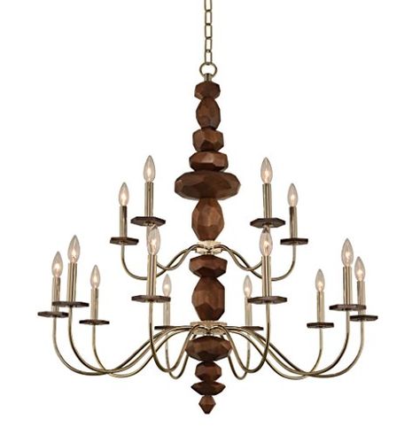 Chandeliar From Amazon >>> Be sure to check out this awesome product.Note:It is affiliate link to Amazon. Wood Column, Drop Ceiling Lighting, Kalco Lighting, Gold Ceiling, Rectangle Chandelier, Candle Style Chandelier, Traditional Chandelier, Rustic Chandelier, Drum Chandelier