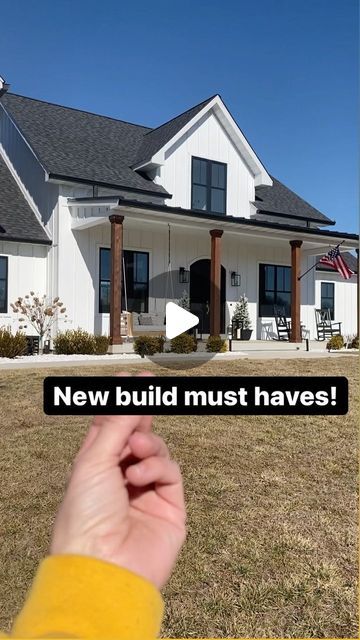 Andrea on Instagram: "New build must haves! Ok, maybe not “must haves”, but some things you may want to do that you haven’t thought of. Check with your local codes on where outlets can go. 😉#newbuild #newconstruction #newbuildjourney #newbuildhouse #newbuildmusthaves #modernfarmhouse #newconstructionhomes" Home Interior Must Haves, Unique Ideas When Building A House, Must Haves For Building A New House, Coolest Home Features, New Build Electrical Must Haves, New Build House Must Haves, Fun House Features, House Placement On Land, Must Have Things For New Home