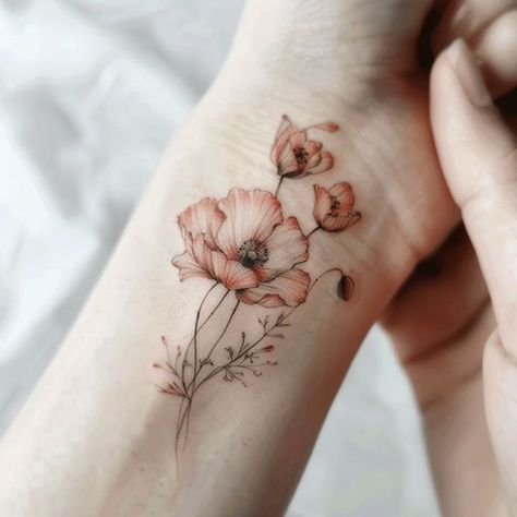 Womens Floral Tattoo Sleeve, Bodypainting, Honeysuckle And Poppy Tattoo, Muted Flower Tattoo, Poppy Flower Tattoo Leg, Wheat And Poppy Tattoo, Poppy Arm Tattoos For Women, Rib Flower Tattoos For Women Side Tat, Feminine Back Shoulder Tattoos