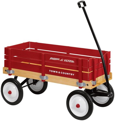 Radio Flyer Town and Country Wagon, Red https://api.shopstyle.com/action/apiVisitRetailer?id=535236986&pid=uid8100-34415590-43 Western Flyer, Pull Wagon, Kids Wagon, Wood Wagon, Radio Flyer Wagons, Toy Wagon, Wooden Wagon, Riding Toys, Radio Flyer