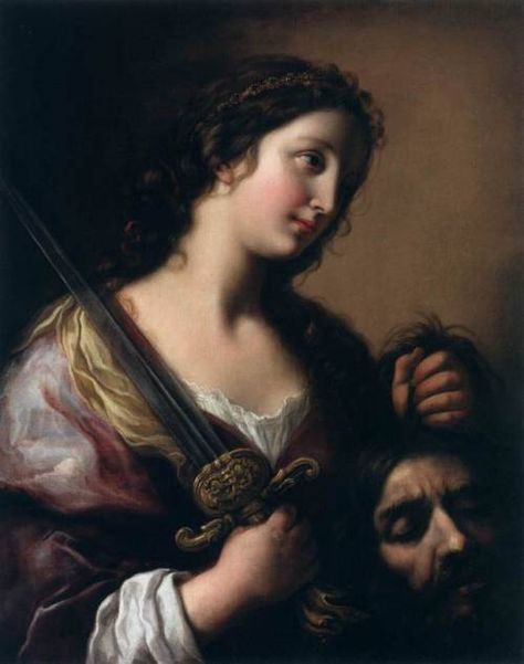 MARINARI, OnorioJudith with the Head of Holofernesc. 1680Oil... Head Of Holofernes, Judith And Holofernes, 17th Century Paintings, 16th Century Art, Bride Of Christ, Historical Painting, Dangerous Woman, John The Baptist, Caravaggio